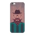 PRINTFIDAA Man Icon with Beard Shirt Hipster