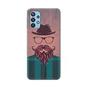 PRINTFIDAA Man Icon with Beard Shirt Hipster