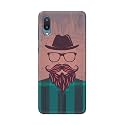 PRINTFIDAA Man Icon with Beard Shirt Hipster