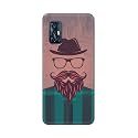 PRINTFIDAA Man Icon with Beard Shirt Hipster