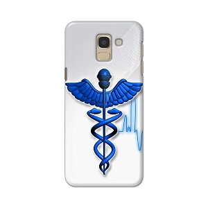 printfidaa medical doctor logo symbol printed designer hard back case for samsung galaxy j6 2018 5634  samsung on 6 2018 j600f  ds back cover -h8 vkm2023