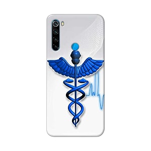 printfidaa medical doctor logo symbol printed designer hard back case for redmi note 8 6334 back cover -h8 vkm2023