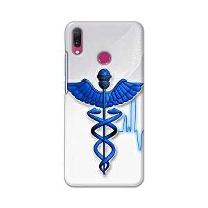 printfidaa medical doctor logo symbol printed designer hard back case for huawei y9 2019 jkm-lx1 jkm-lx2 jkm-lx3 jkm-al00jkm-tl00 back cover -h8 vkm2023
