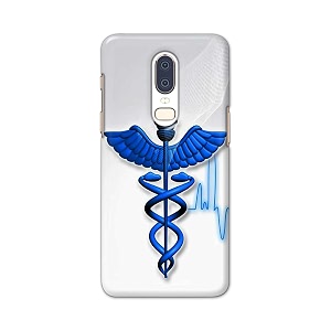 printfidaa medical doctor logo symbol printed designer hard back case for oneplus 6 back cover -h8 vkm2023