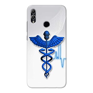 printfidaa medical doctor logo symbol printed designer hard back case for huawei p smart 2019  honor 10 lite pot-lx1  pot-lx1af back cover -h8 vkm2023