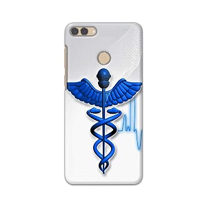 printfidaa medical doctor logo symbol printed designer hard back case for huawei y9 2018 back cover -h8 vkm2023
