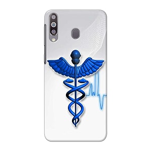 printfidaa medical doctor logo symbol printed designer hard back case for samsung galaxy m30  samsung a40s sm-m305f  ds back cover -h8 vkm2023