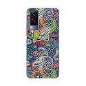 PRINTFIDAA Multiple Miraculous Symmetric Patterns Printed Designer Hard Back Case for Vivo V21e 5G Back Cover -(H8) VKM2028
