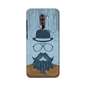 PRINTFIDAA Mustache Beard and Hairstyle Hipster in