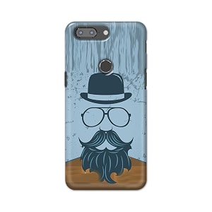 PRINTFIDAA Mustache Beard and Hairstyle Hipster in