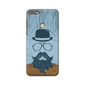 PRINTFIDAA Mustache Beard and Hairstyle Hipster in