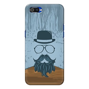 PRINTFIDAA Mustache Beard and Hairstyle Hipster in