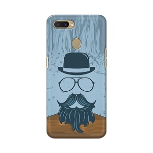 PRINTFIDAA Mustache Beard and Hairstyle Hipster in