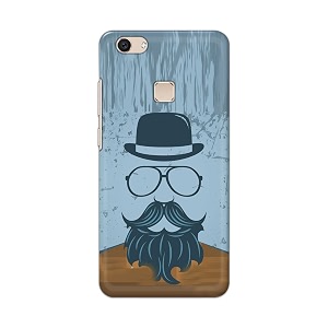 PRINTFIDAA Mustache Beard and Hairstyle Hipster in