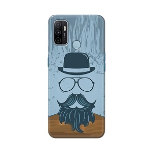 PRINTFIDAA Mustache Beard and Hairstyle Hipster in