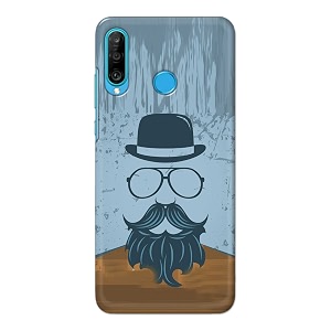 PRINTFIDAA Mustache Beard and Hairstyle Hipster in