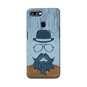 PRINTFIDAA Mustache Beard and Hairstyle Hipster in