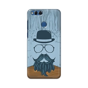 PRINTFIDAA Mustache Beard and Hairstyle Hipster in