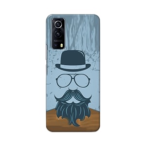 PRINTFIDAA Mustache Beard and Hairstyle Hipster in