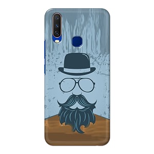 PRINTFIDAA Mustache Beard and Hairstyle Hipster in