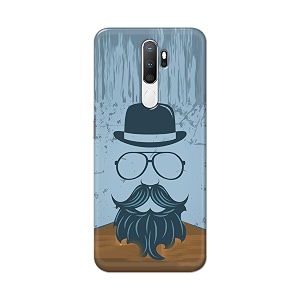 PRINTFIDAA Mustache Beard and Hairstyle Hipster in