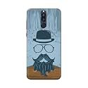 PRINTFIDAA Mustache Beard and Hairstyle Hipster in