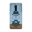 PRINTFIDAA Mustache Beard and Hairstyle Hipster in