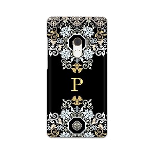 printfidaa name ii initial ii letter floral pattern alphabet p printed designer hard back case for mi mix 2  mi mix evo back cover -h8 vkm2026