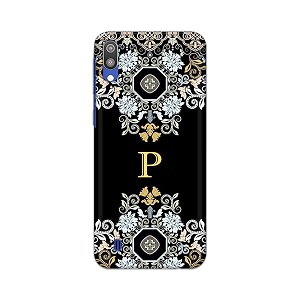 printfidaa name ii initial ii letter floral pattern alphabet p printed designer hard back case for samsung galaxy m10 sm-m105g  ds sm-m105f  ds back cover -h8 vkm2026
