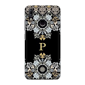 printfidaa name ii initial ii letter floral pattern alphabet p printed designer hard back case for vivo y91  vivo y95 back cover -h8 vkm2026