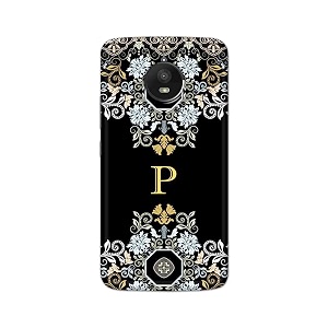 printfidaa name ii initial ii letter floral pattern alphabet p printed designer hard back case for motorola moto e4 plus xt1770 xt1773 moto e plus 4th gen back cover -h8 vkm2026