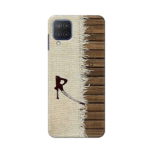 printfidaa name ii initial ii letter alphabet r chinese font printed designer hard back case for samsung galaxy a12  m12  f12 back cover -h8 vkm2029