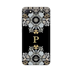 printfidaa name ii initial ii letter floral pattern alphabet p printed designer hard back case for redmi 6a back cover -h8 vkm2026