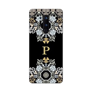 printfidaa name ii initial ii letter floral pattern alphabet p printed designer hard back case for oneplus 8 pro back cover -h8 vkm2026