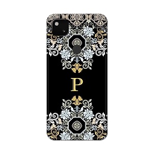printfidaa name ii initial ii letter floral pattern alphabet p printed designer hard back case for google pixel 4a 4g back cover -h8 vkm2026