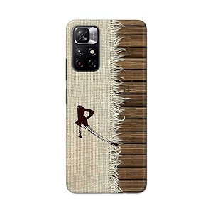printfidaa name ii initial ii letter alphabet r chinese font printed designer hard back case for redmi note 11t 5g  poco m4 pro 5g back cover -h8 vkm2029