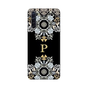 printfidaa name ii initial ii letter floral pattern alphabet p printed designer hard back case for oppo f15  oppo a91  oppo f15s  oppo reno 3 cph2001 cph2021 back cover -h8 vkm2026