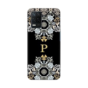 printfidaa name ii initial ii letter floral pattern alphabet p printed designer hard back case for realme 8 5g  realme narzo 30 5g  realme 8s 5g  realme v13 5g back cover -h8 vkm2026