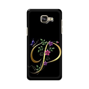 printfidaa name ii initial ii letter alphabet p in flower printed designer hard back case for samsung galaxy a5 2016 a510f a510f  ds a510m back cover -h8 vkm2022