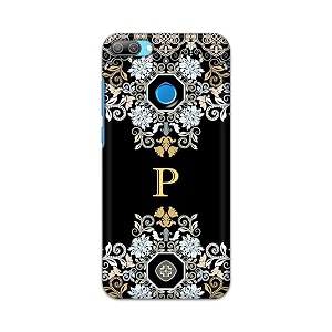 printfidaa name ii initial ii letter floral pattern alphabet p printed designer hard back case for honor 9n back cover -h8 vkm2026