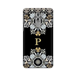 printfidaa name ii initial ii letter floral pattern alphabet p printed designer hard back case for honor 6x  gr5 2017 bln-al10 bll-l22 bln-l21 back cover -h8 vkm2026