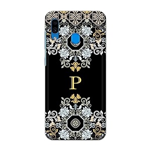 printfidaa name ii initial ii letter floral pattern alphabet p printed designer hard back case for samsung galaxy a20  samsung a30  samsung m10s back cover -h8 vkm2026