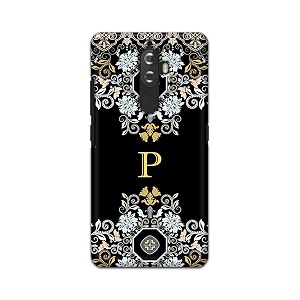 printfidaa name ii initial ii letter floral pattern alphabet p printed designer hard back case for lenovo k8 plus 5234 back cover -h8 vkm2026