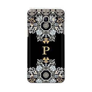 printfidaa name ii initial ii letter floral pattern alphabet p printed designer hard back case for samsung galaxy j7 2016  on 8 2016 j710f j710fn j710m j710h back cover -h8 vkm2026