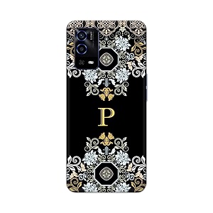 printfidaa name ii initial ii letter floral pattern alphabet p printed designer hard back case for oppo a55 back cover -h8 vkm2026