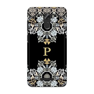 printfidaa name ii initial ii letter floral pattern alphabet p printed designer hard back case for gionee a1 lite back cover -h8 vkm2026