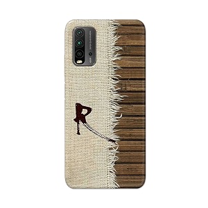 printfidaa name ii initial ii letter alphabet r chinese font printed designer hard back case for redmi 9 power back cover -h8 vkm2029