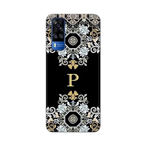 printfidaa name ii initial ii letter floral pattern alphabet p printed designer hard back case for vivo y51  vivo y51a  vivo y31 back cover -h8 vkm2026