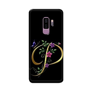 printfidaa name ii initial ii letter alphabet p in flower printed designer hard back case for samsung galaxy s9 plus g965f g965fds g965u g965w g9650 back cover -h8 vkm2022