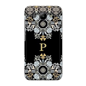 printfidaa name ii initial ii letter floral pattern alphabet p printed designer hard back case for huawei y3 2017 back cover -h8 vkm2026